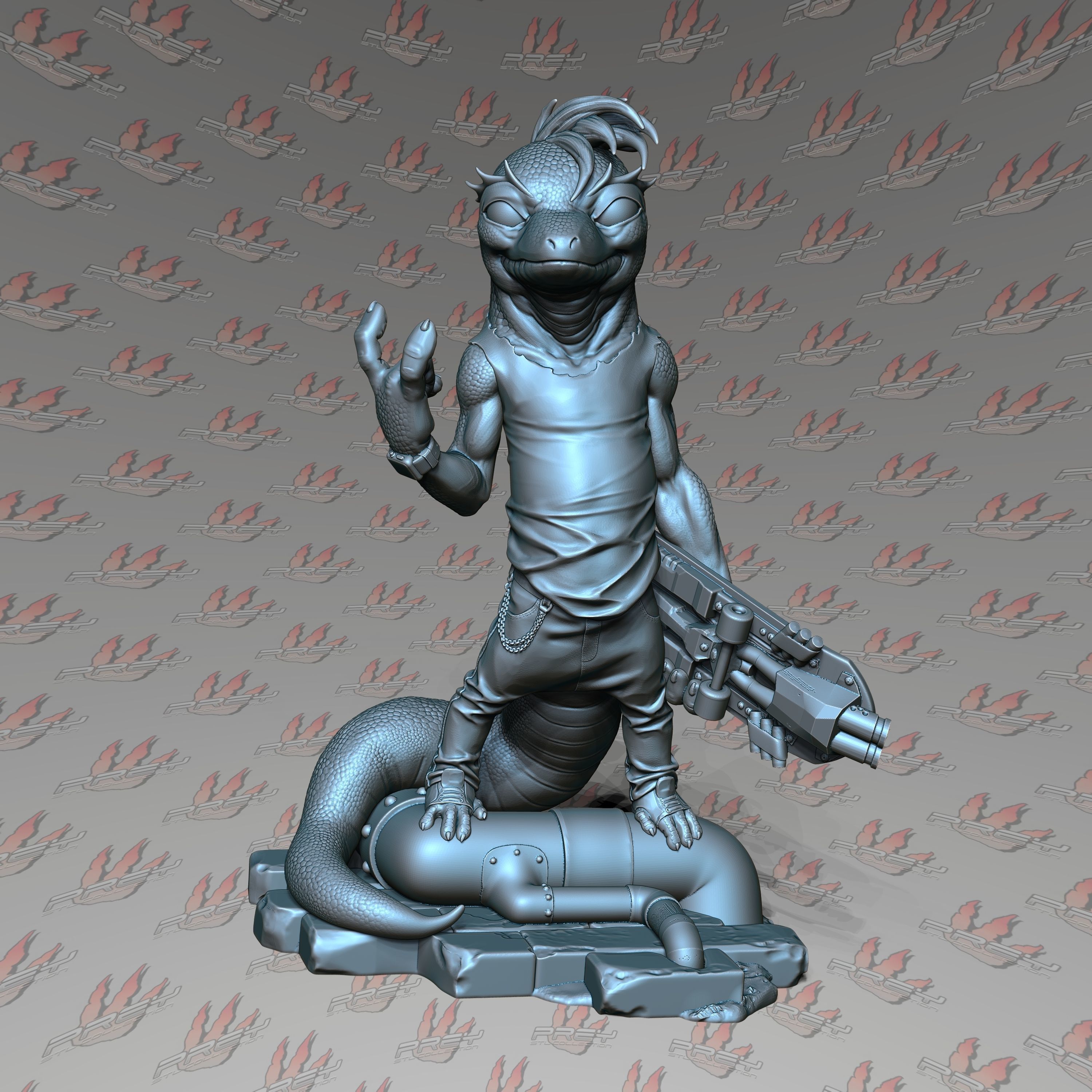 Mondo Gecko 1-10 3D print model_1