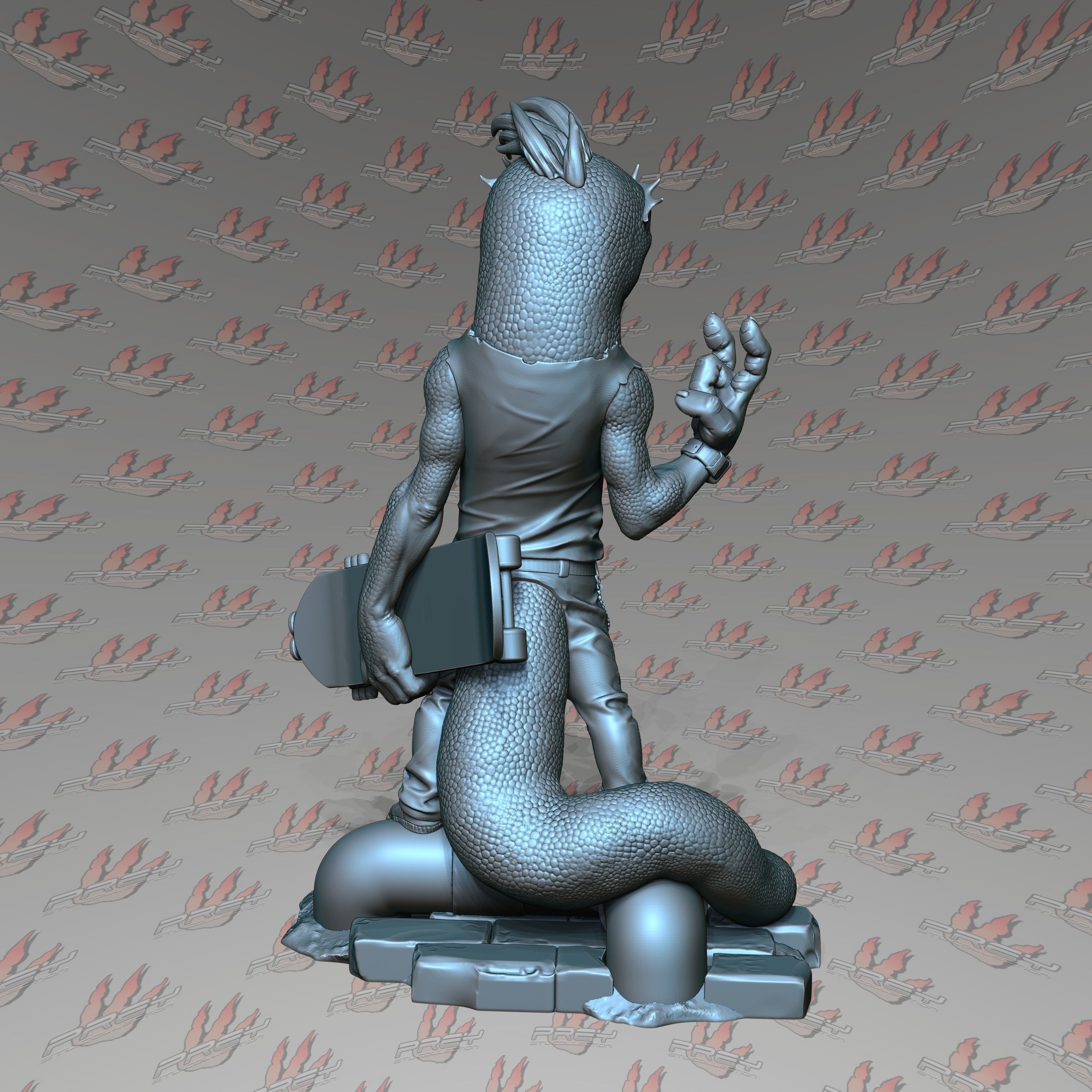 Mondo Gecko 1-24 3D print model_3