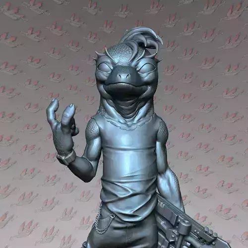 Mondo Gecko 1-24 3D print model