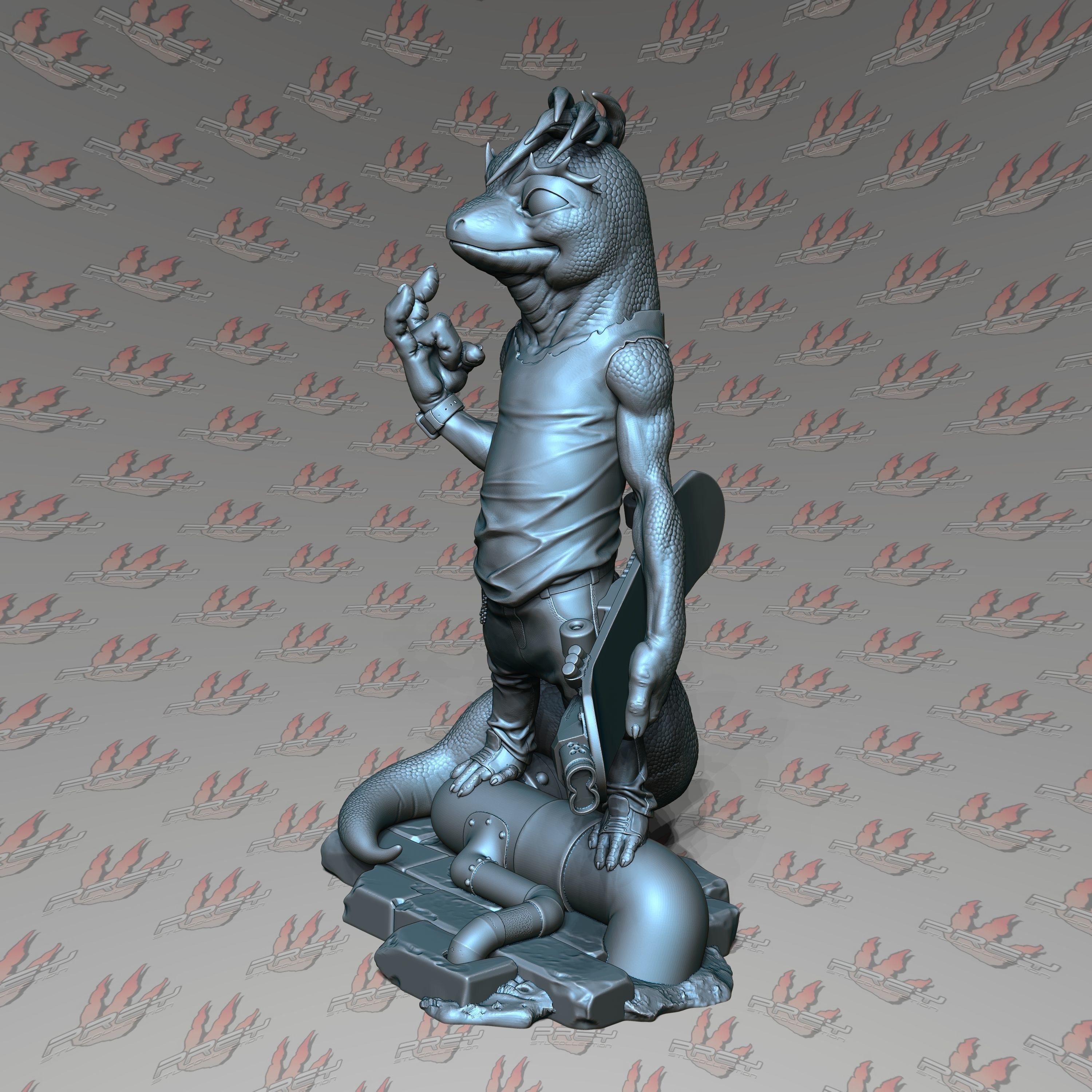 Mondo Gecko 1-24 3D print model_4