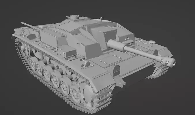 H0 1-87 scale WW2 StuG III Ausf F