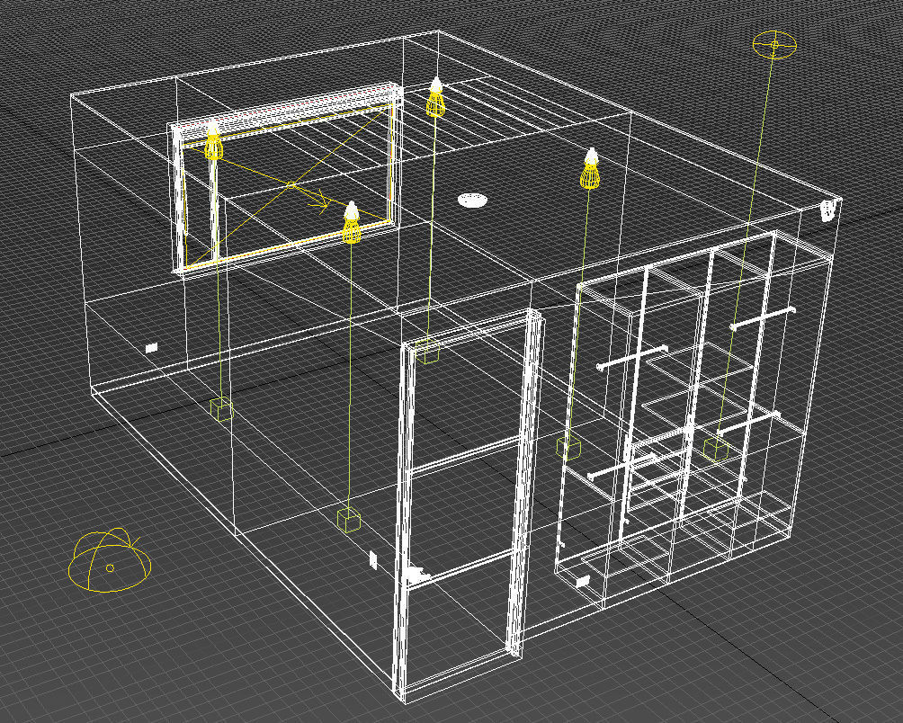 Empty room 3D model_19