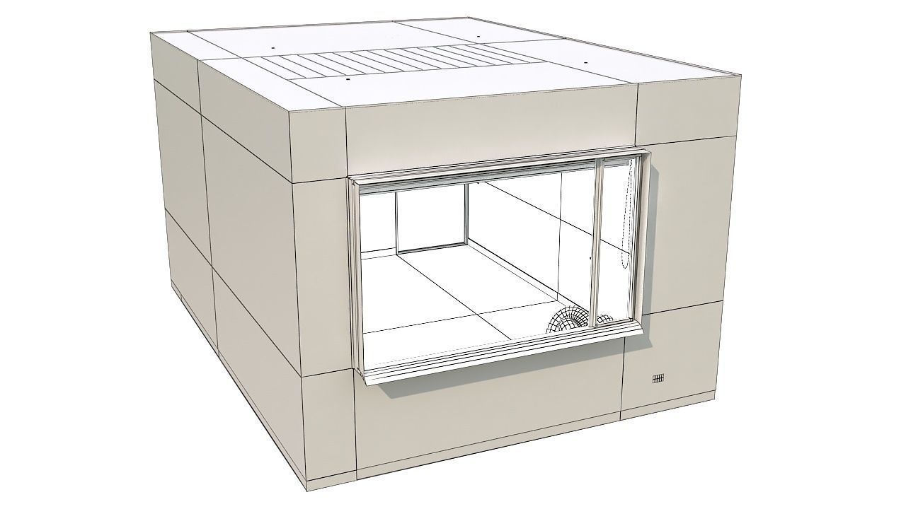 Empty room 3D model_9