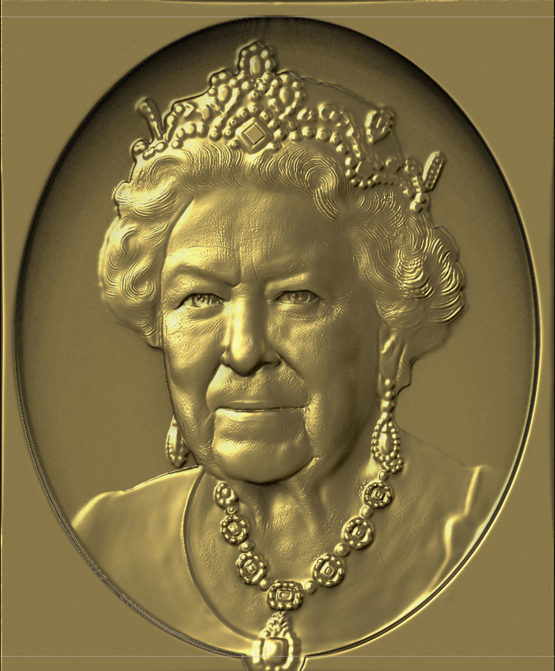 Queen Elisabeth Enland 3D print model_6