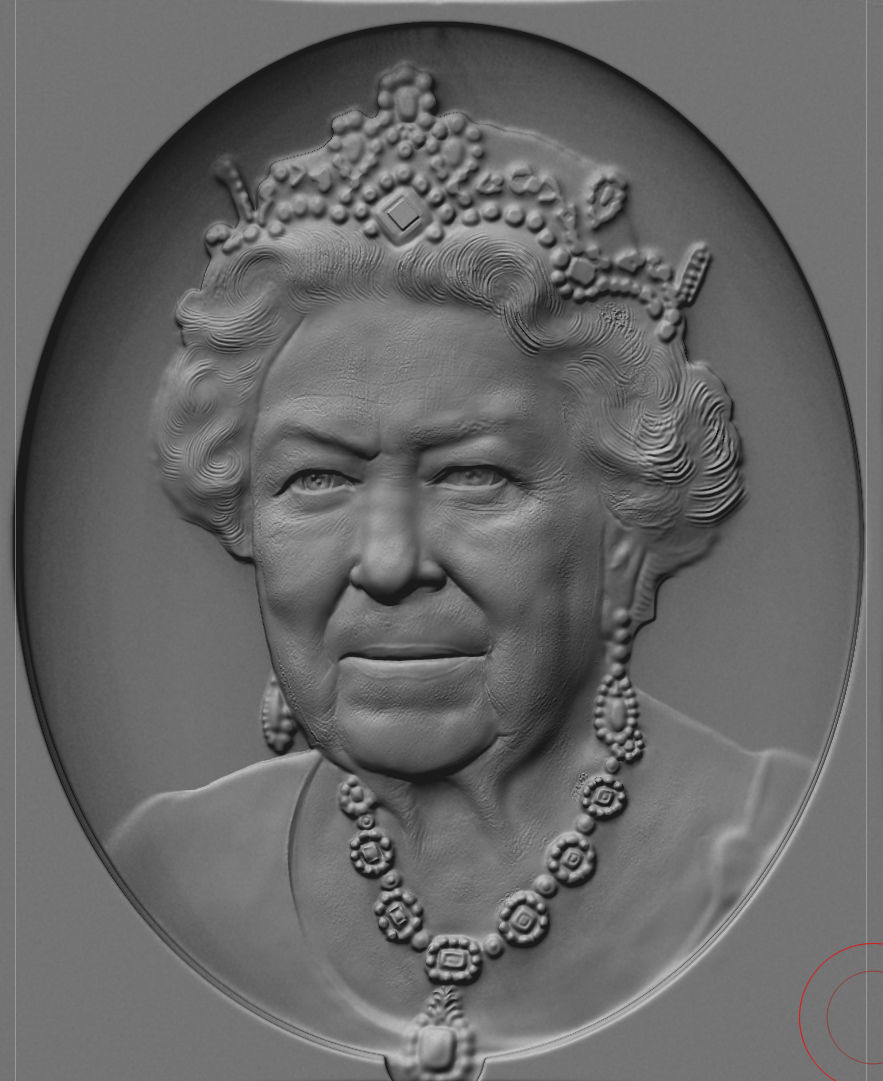Queen Elisabeth Enland 3D print model_2