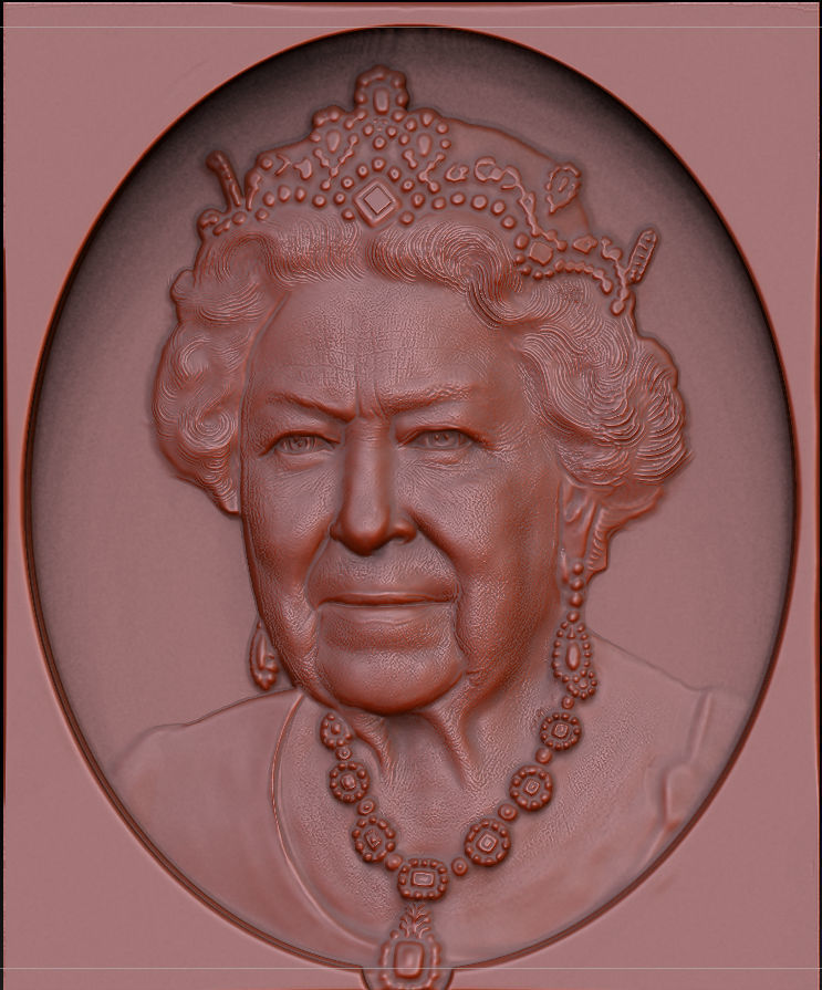 Queen Elisabeth Enland 3D print model_4