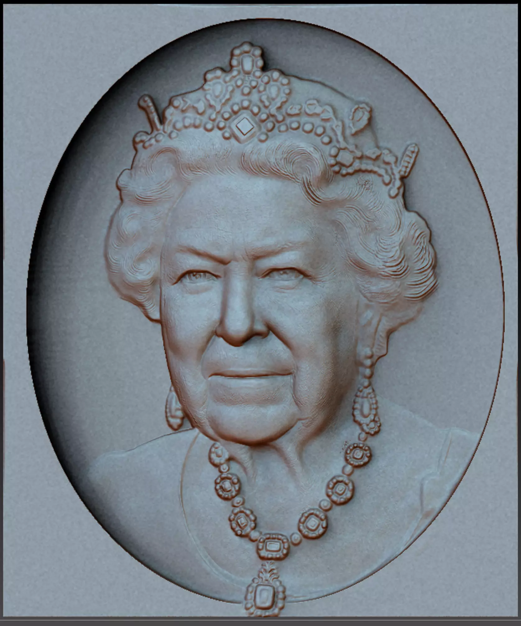 Queen Elisabeth Enland 3D print model_0