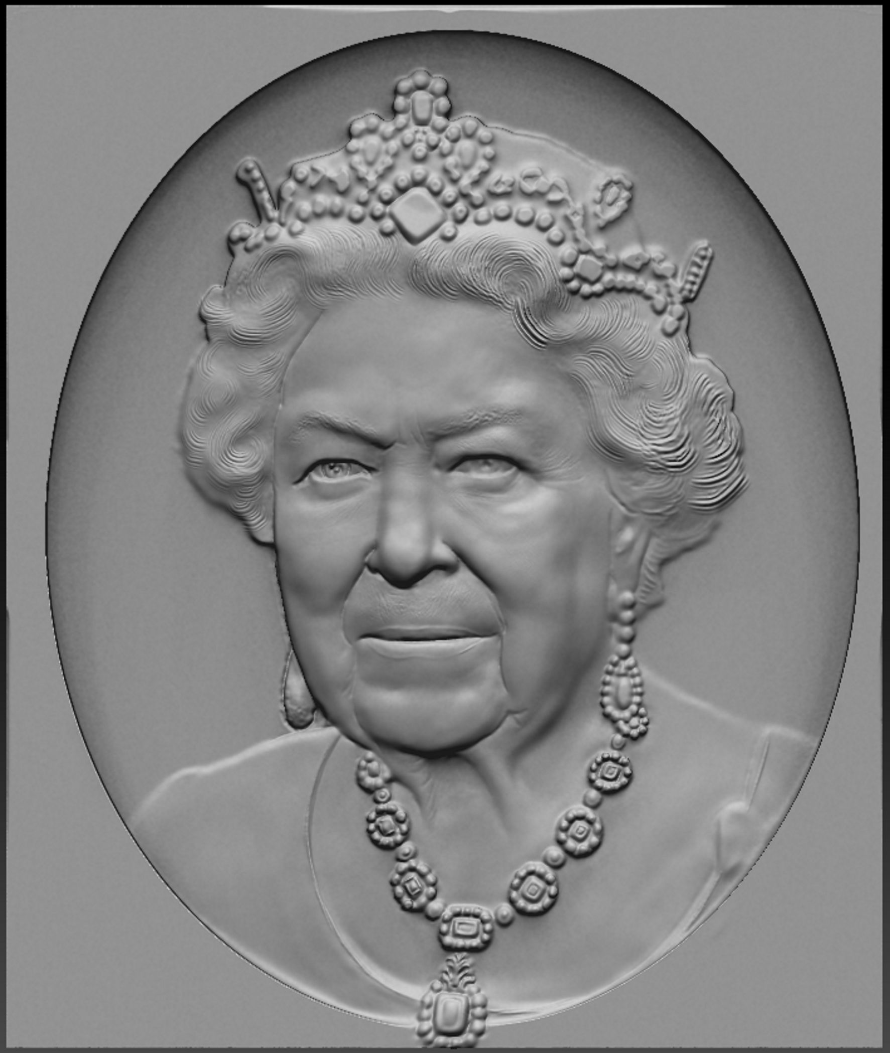 Queen Elisabeth Enland 3D print model_5