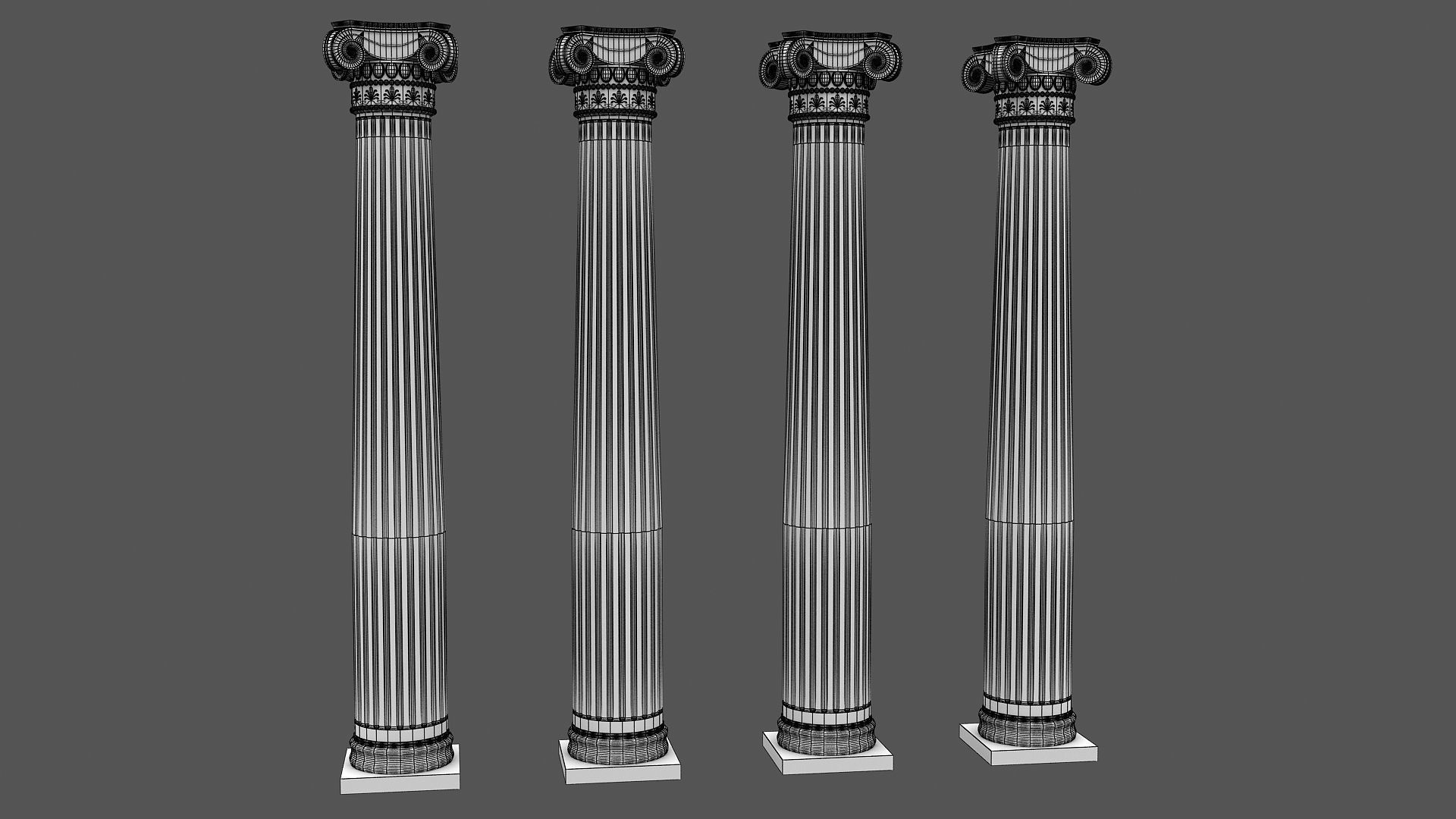 Corinthian Column 3d model 03 3D model_19