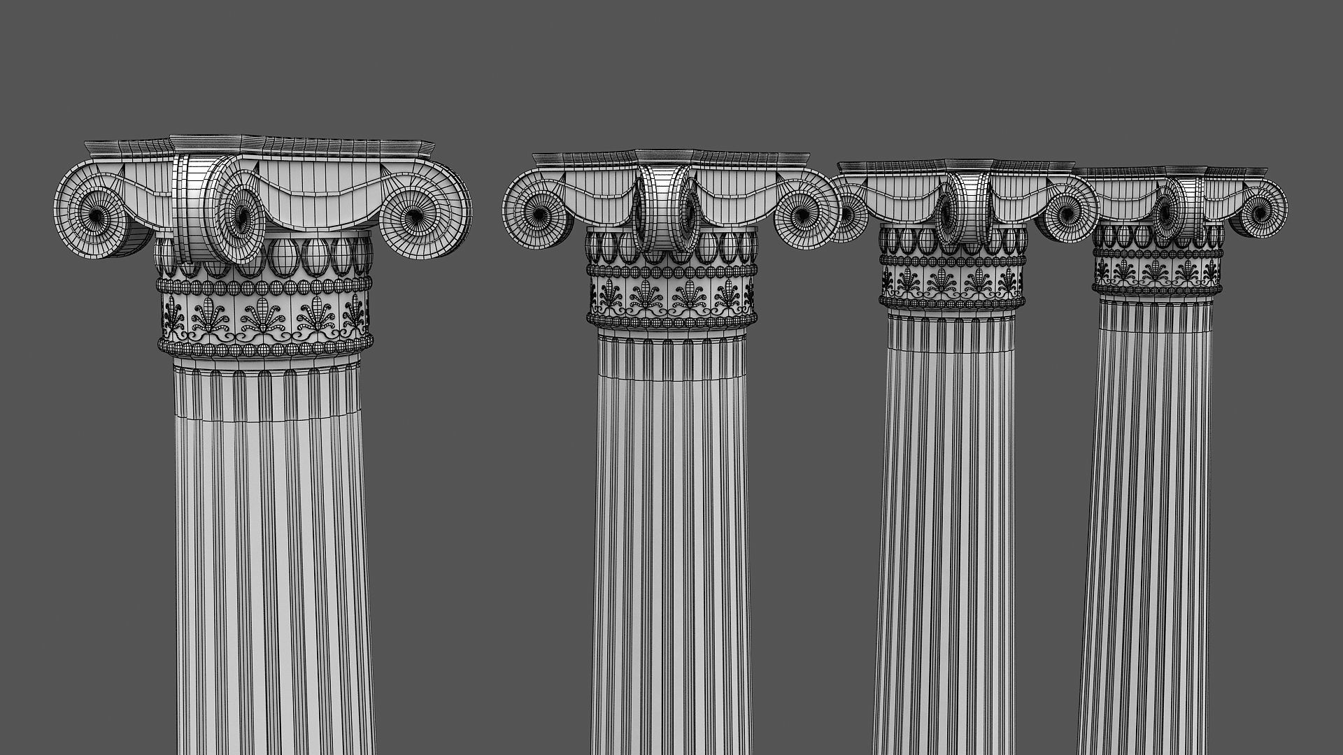 Corinthian Column 3d model 03 3D model_11