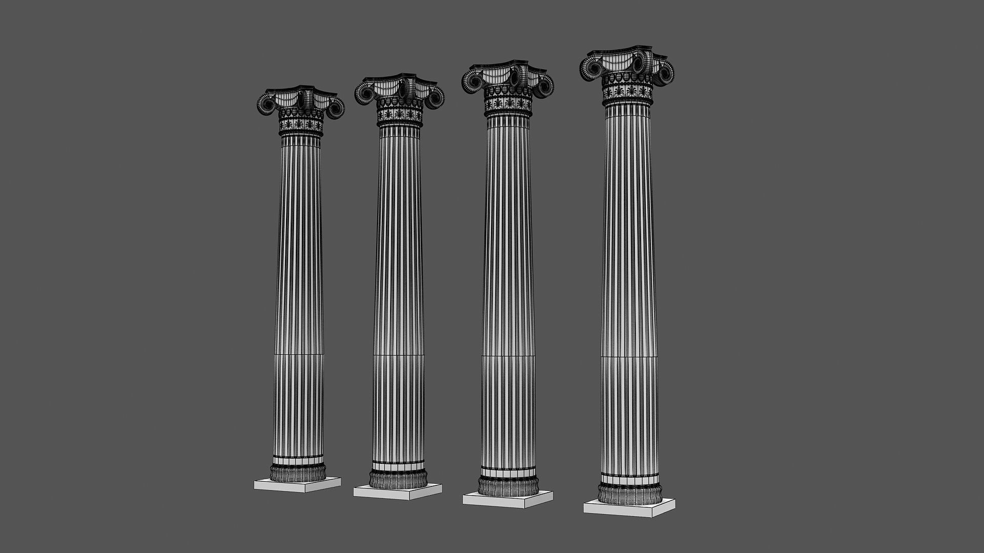 Corinthian Column 3d model 03 3D model_13