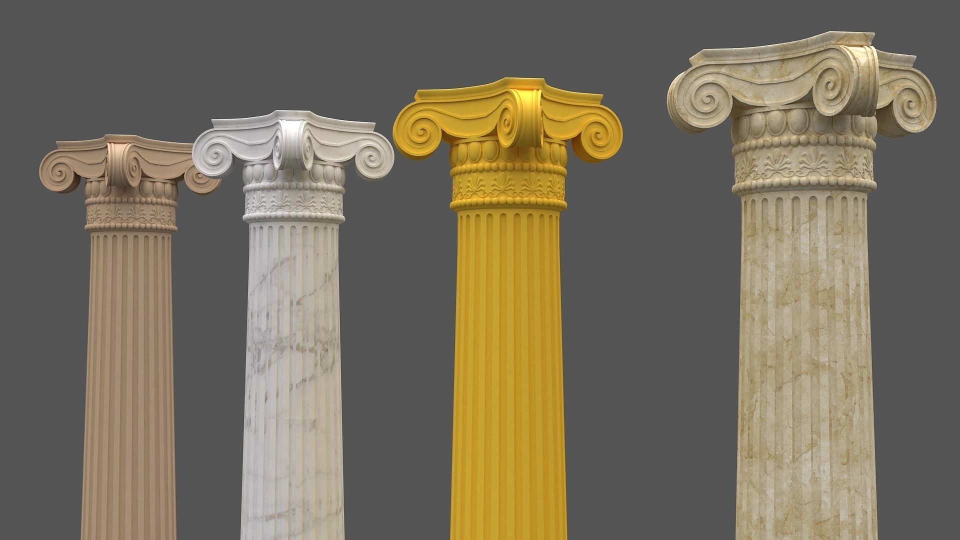 Corinthian Column 3d model 03 3D model_7