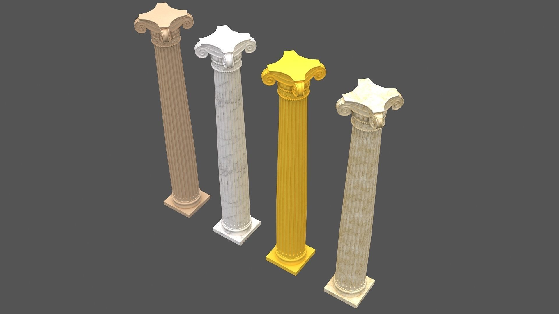Corinthian Column 3d model 03 3D model_2