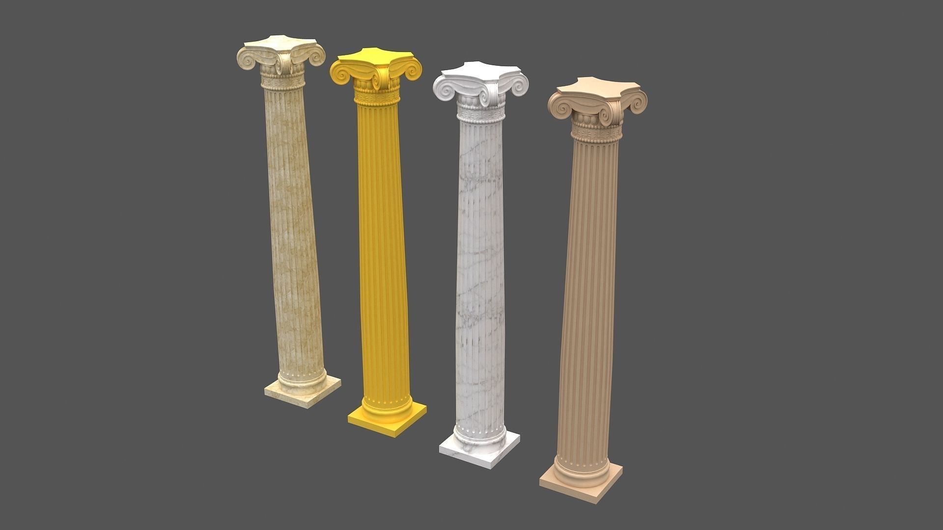 Corinthian Column 3d model 03 3D model_8