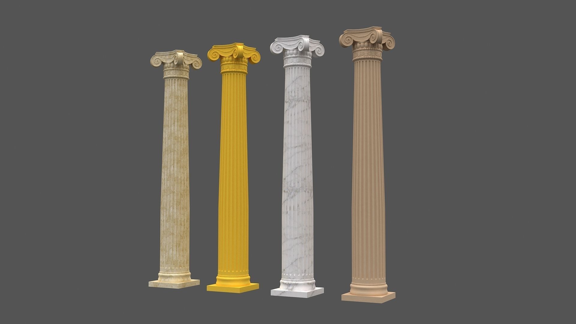 Corinthian Column 3d model 03 3D model_4