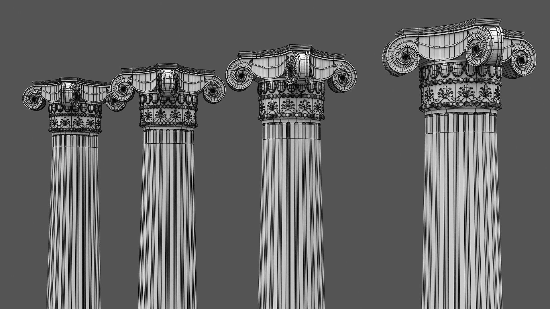 Corinthian Column 3d model 03 3D model_18