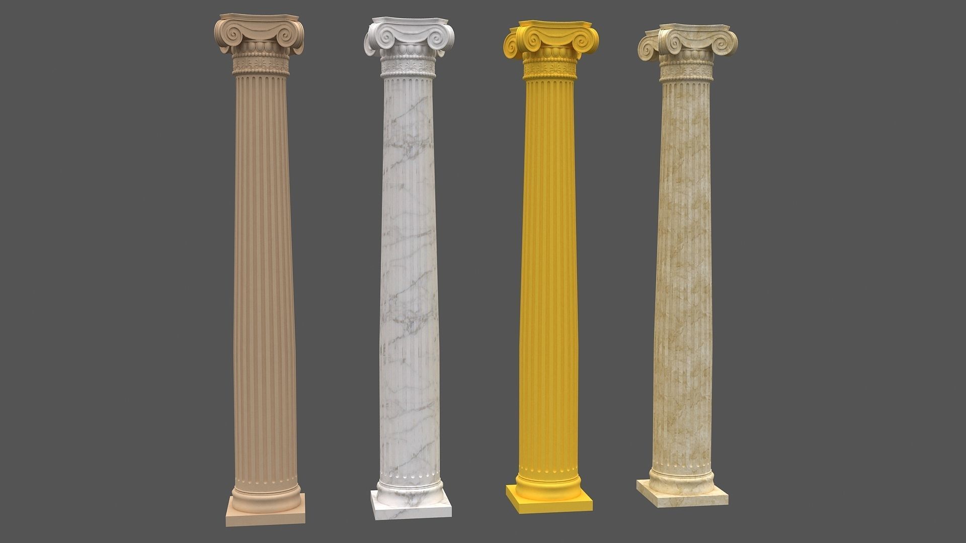 Corinthian Column 3d model 03 3D model_9