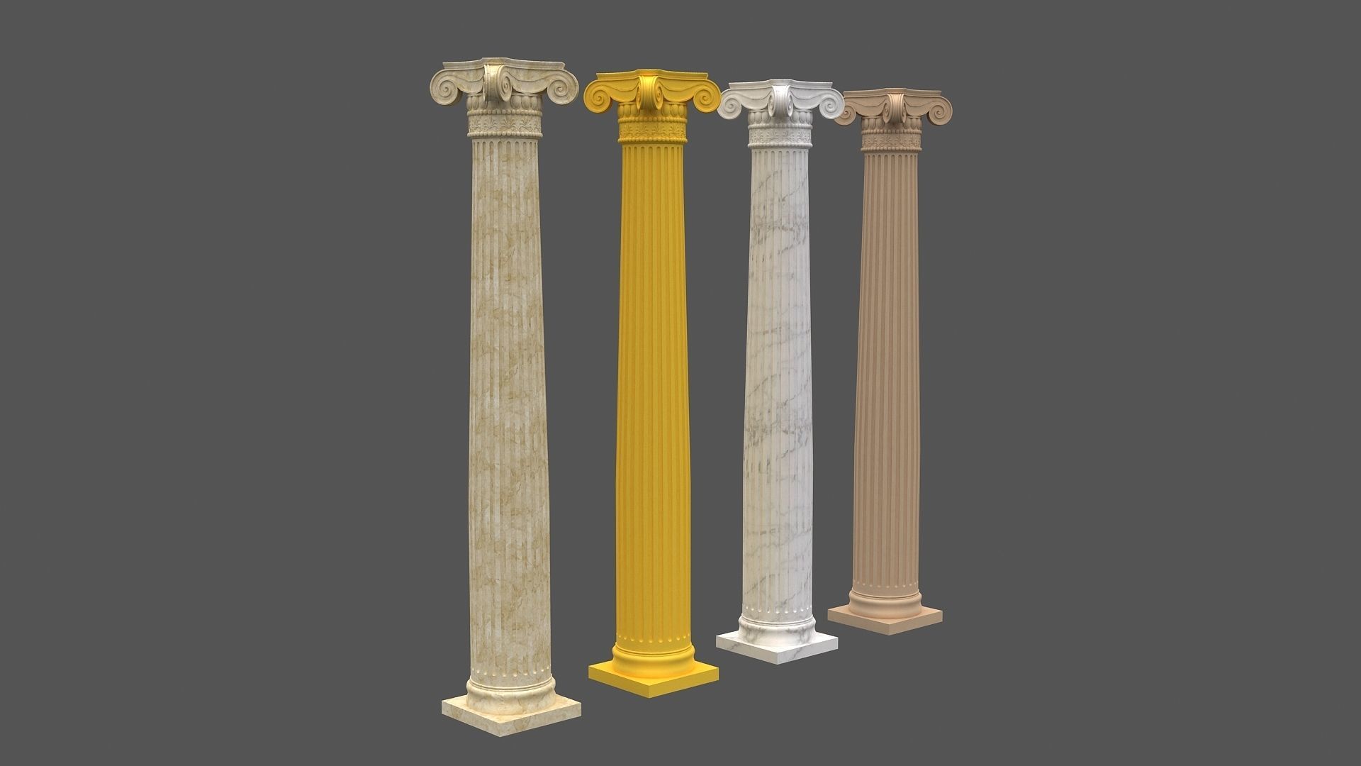 Corinthian Column 3d model 03 3D model_5