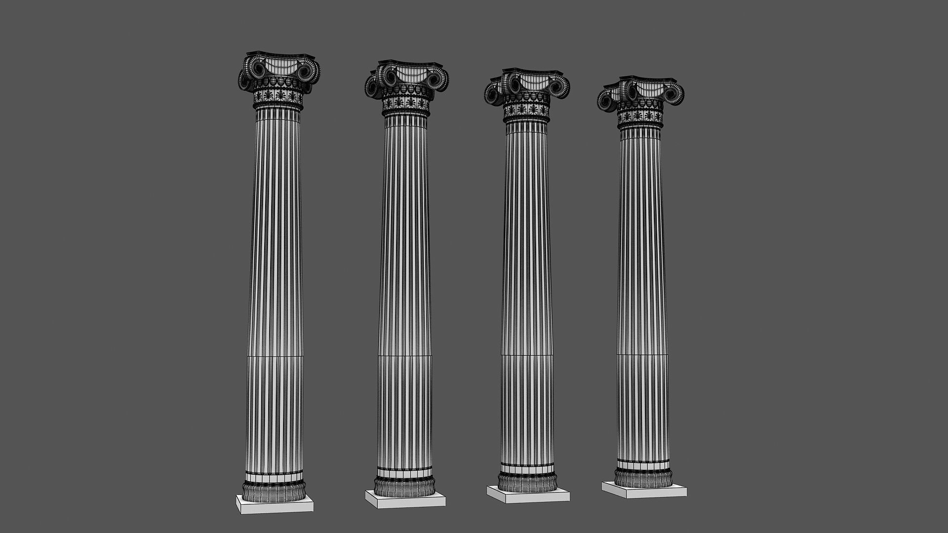 Corinthian Column 3d model 03 3D model_14