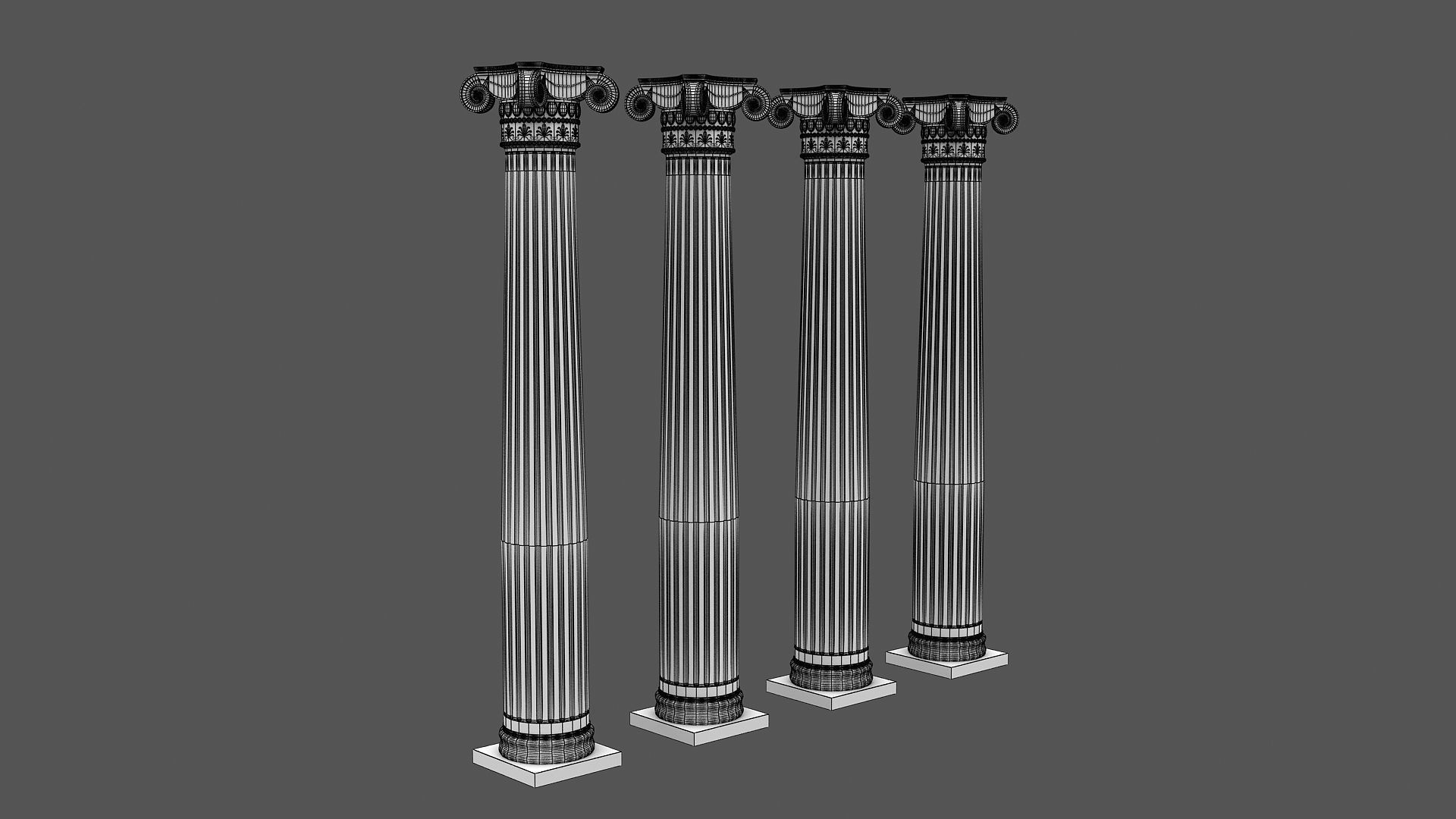 Corinthian Column 3d model 03 3D model_12