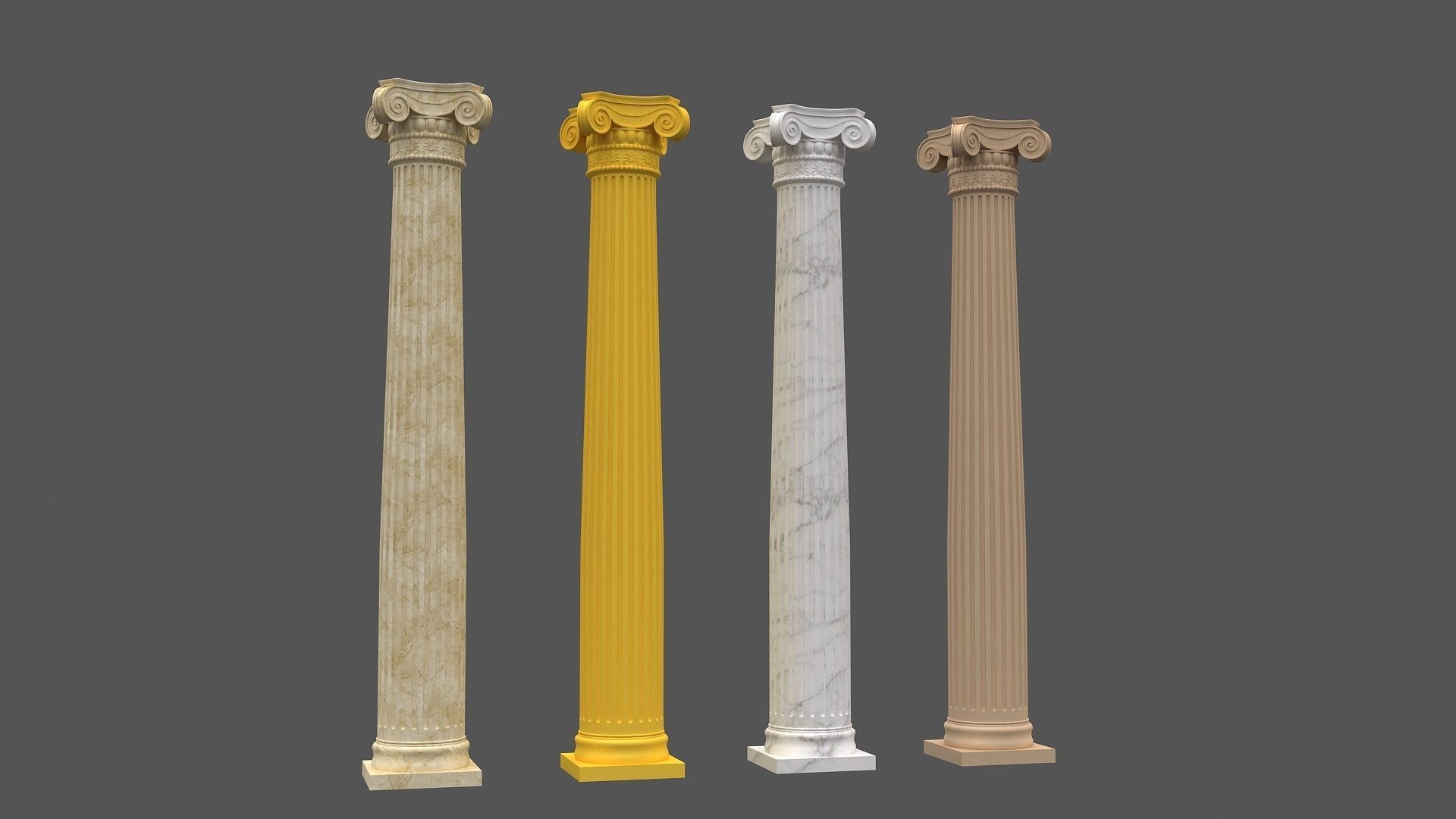 Corinthian Column 3d model 03 3D model_1
