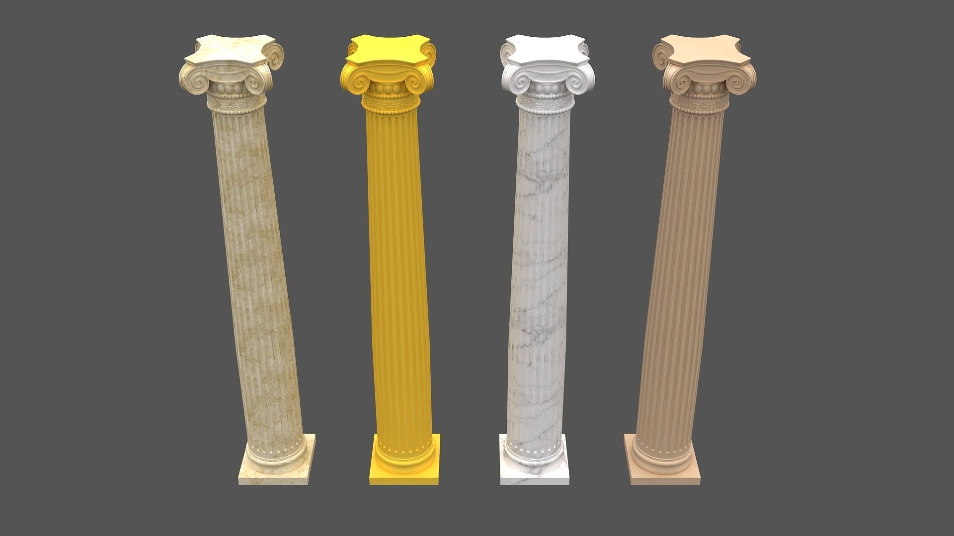 Corinthian Column 3d model 03 3D model_6