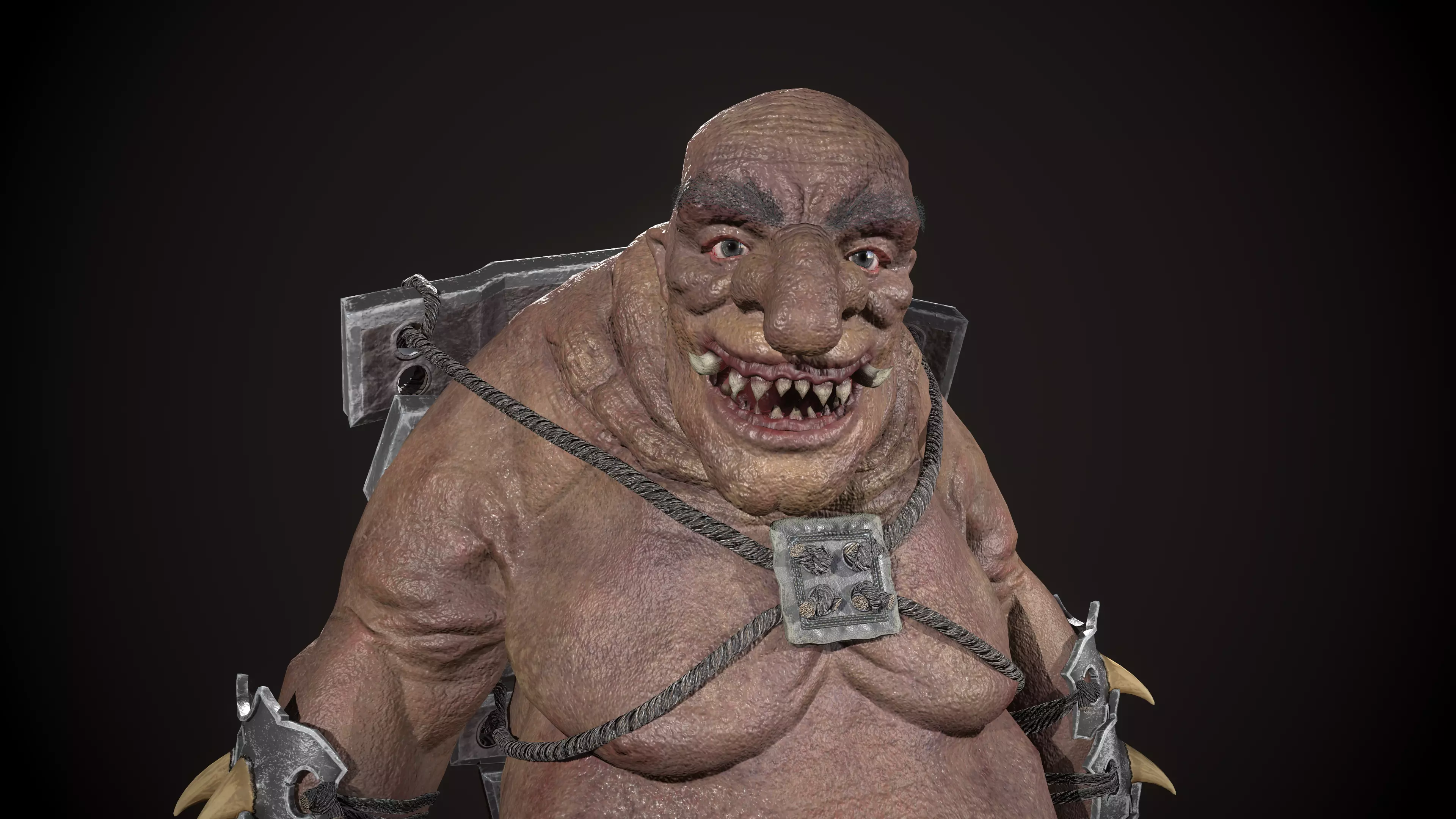 Ogre Turtle Low-poly 3D model_0