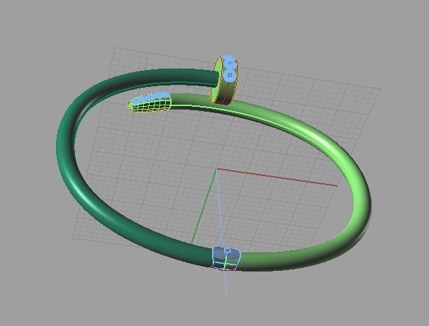 CG330 tennis racket 3D print model_3