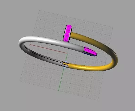CG330 tennis racket 3D print model_0