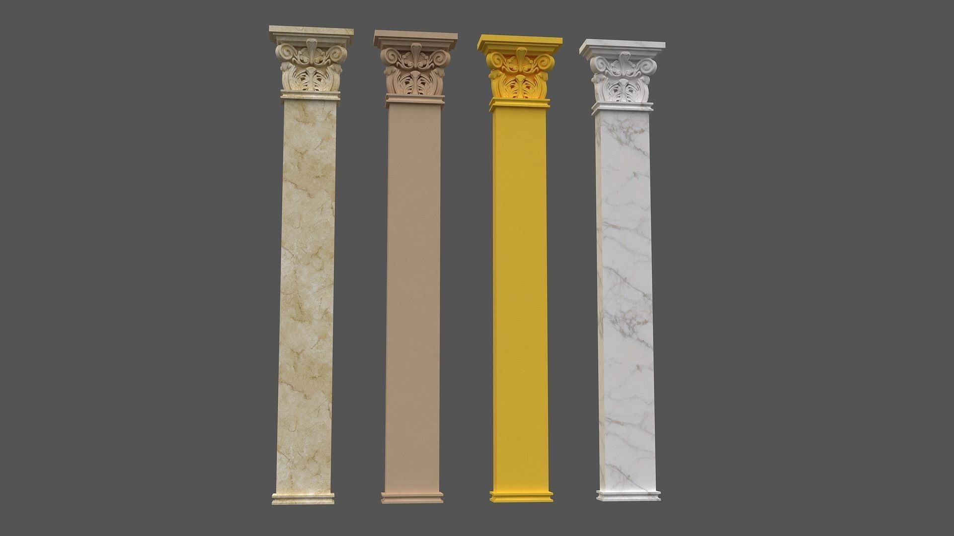 Corinthian Column 3d model 04 3D model_6