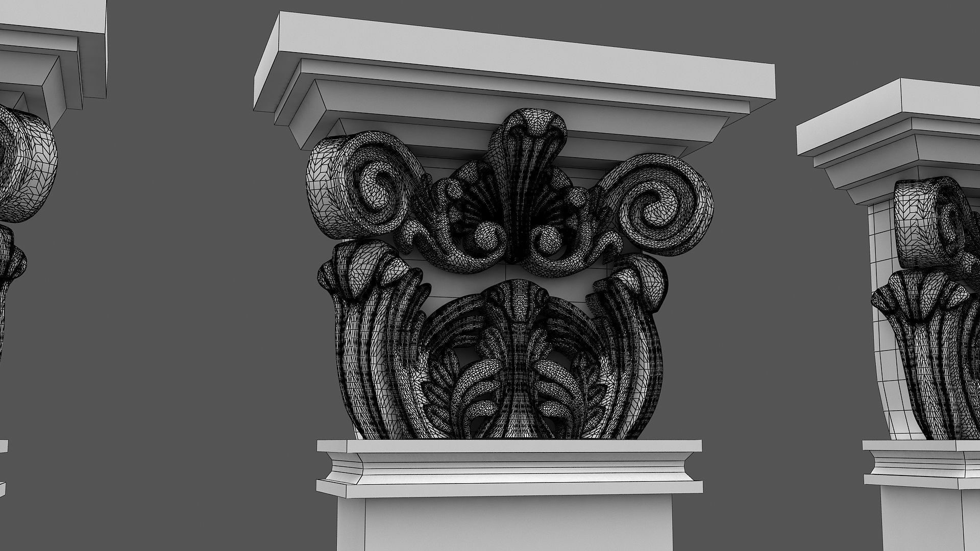 Corinthian Column 3d model 04 3D model_11