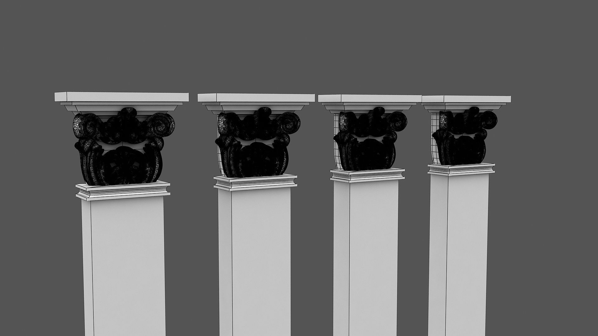 Corinthian Column 3d model 04 3D model_10