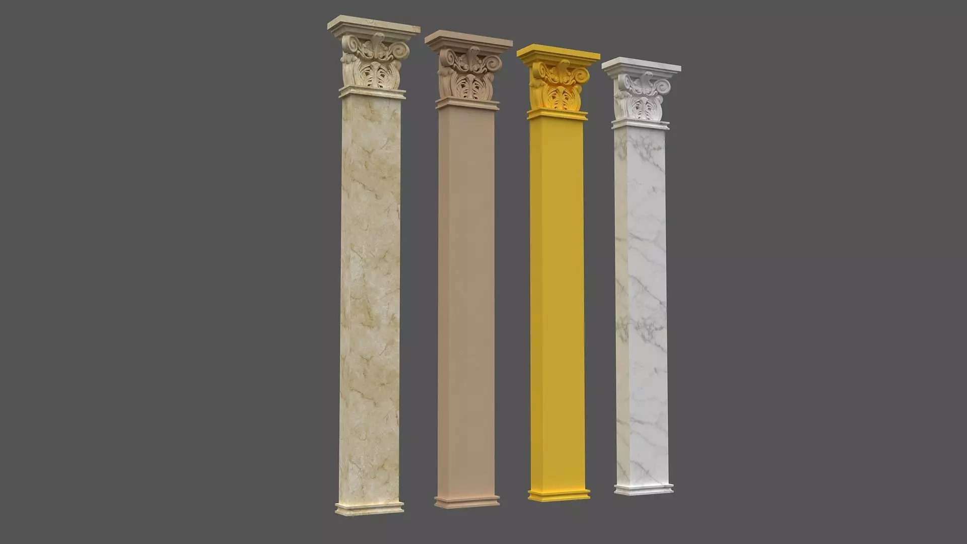 Corinthian Column 3d model 04 3D model_0