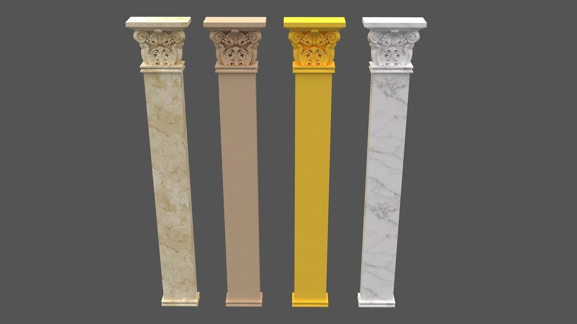Corinthian Column 3d model 04 3D model_9