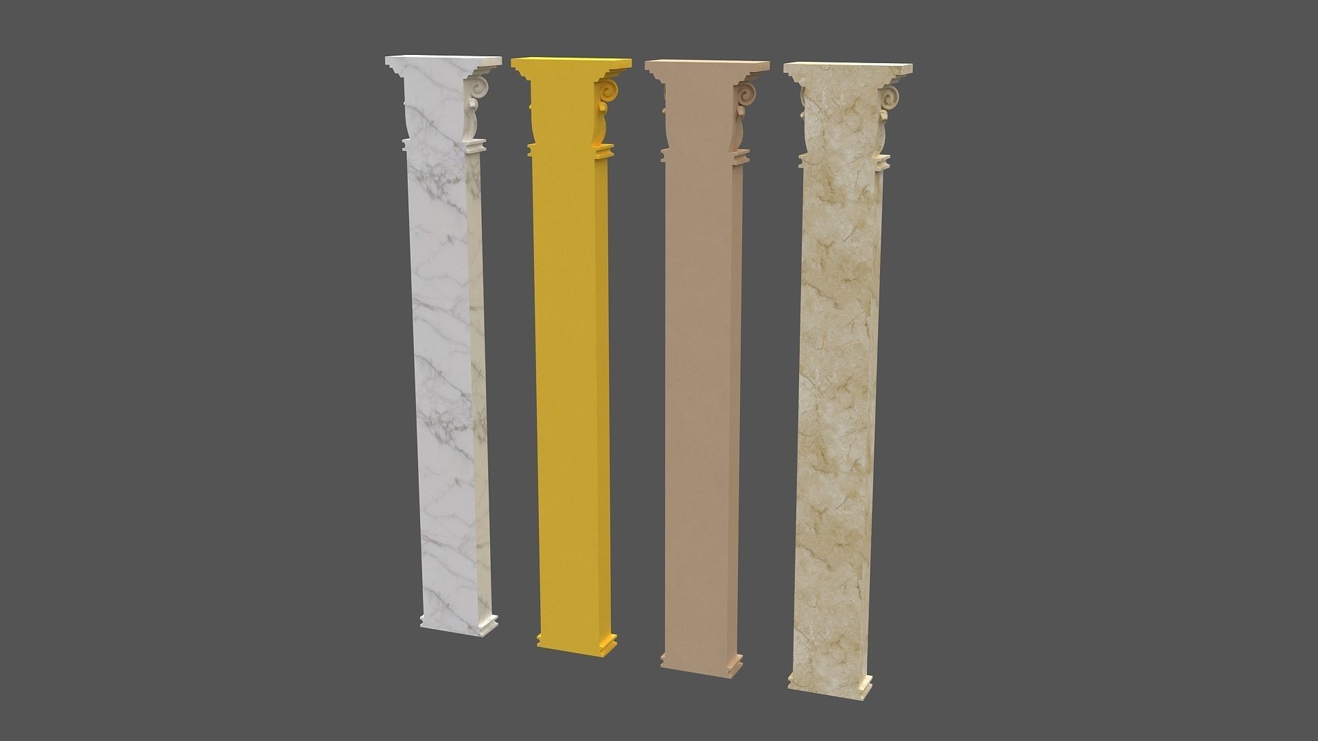 Corinthian Column 3d model 04 3D model_3