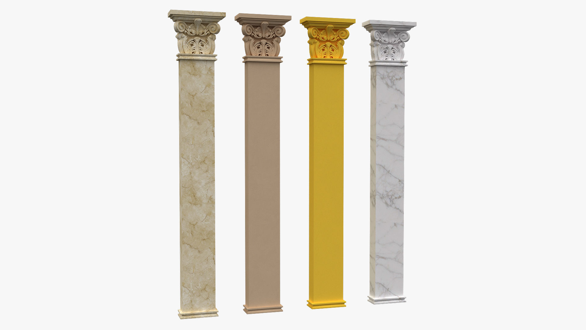 Corinthian Column 3d model 04 3D model_2