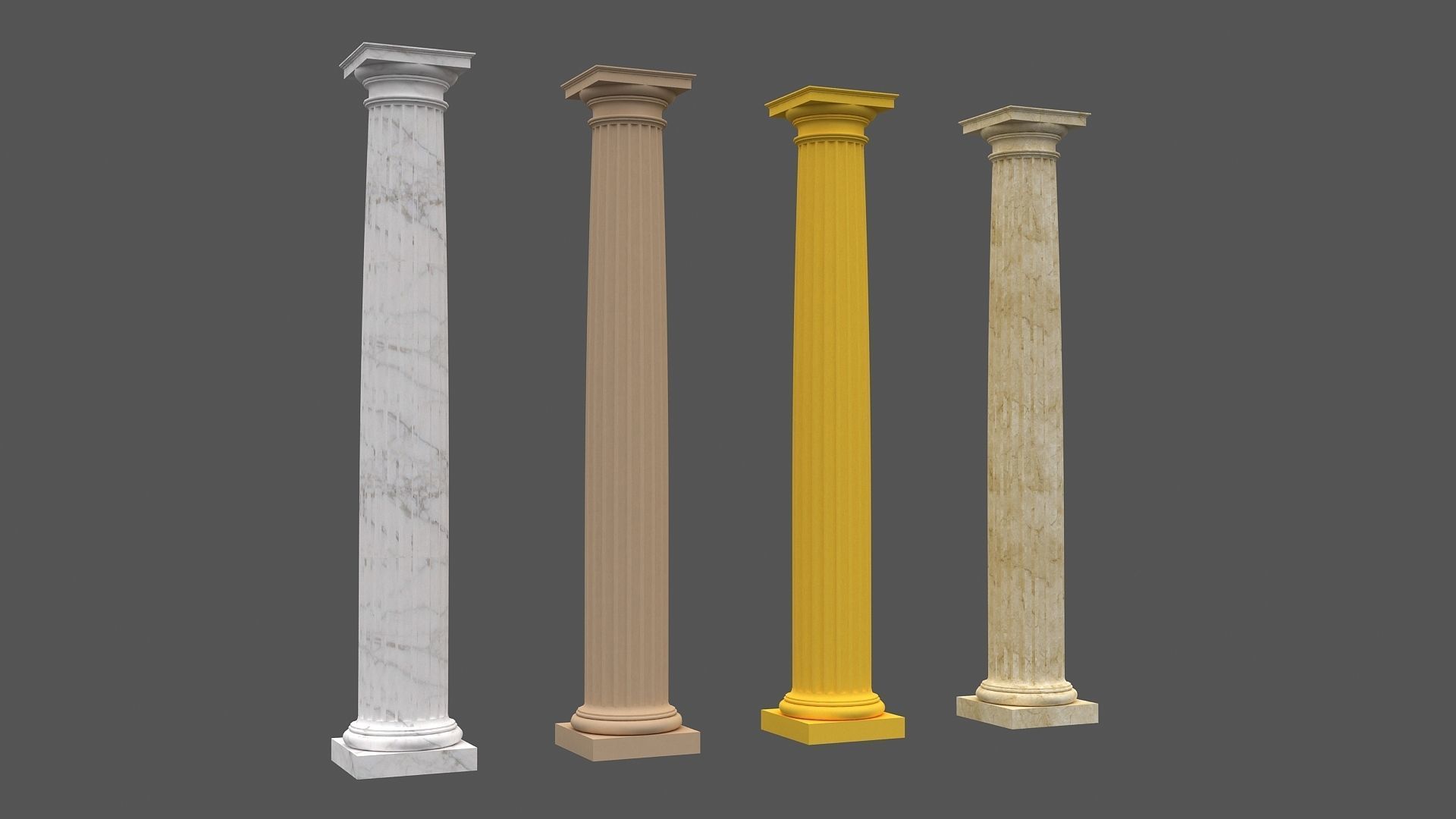 Corinthian Column 3d Model 06 3D model_1
