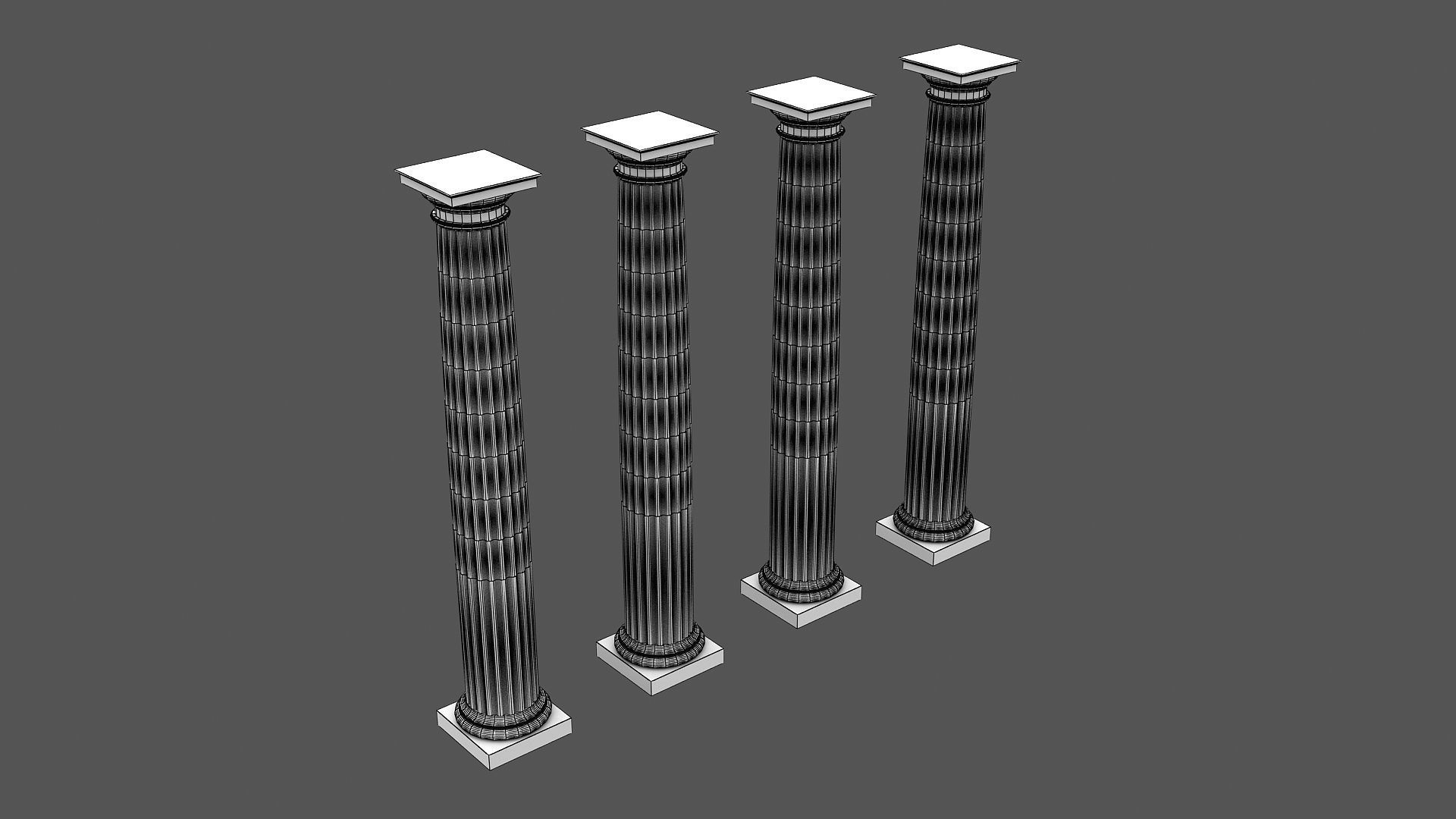 Corinthian Column 3d Model 06 3D model_12