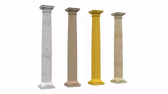 Corinthian Column 3d Model 06 3D model