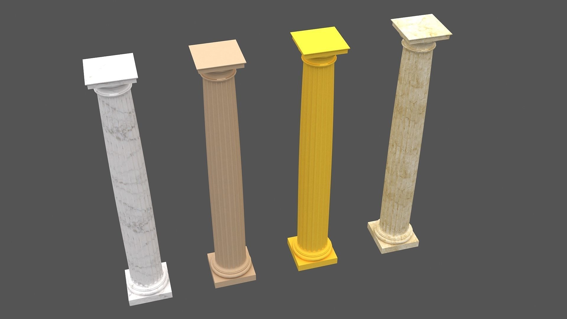 Corinthian Column 3d Model 06 3D model_10