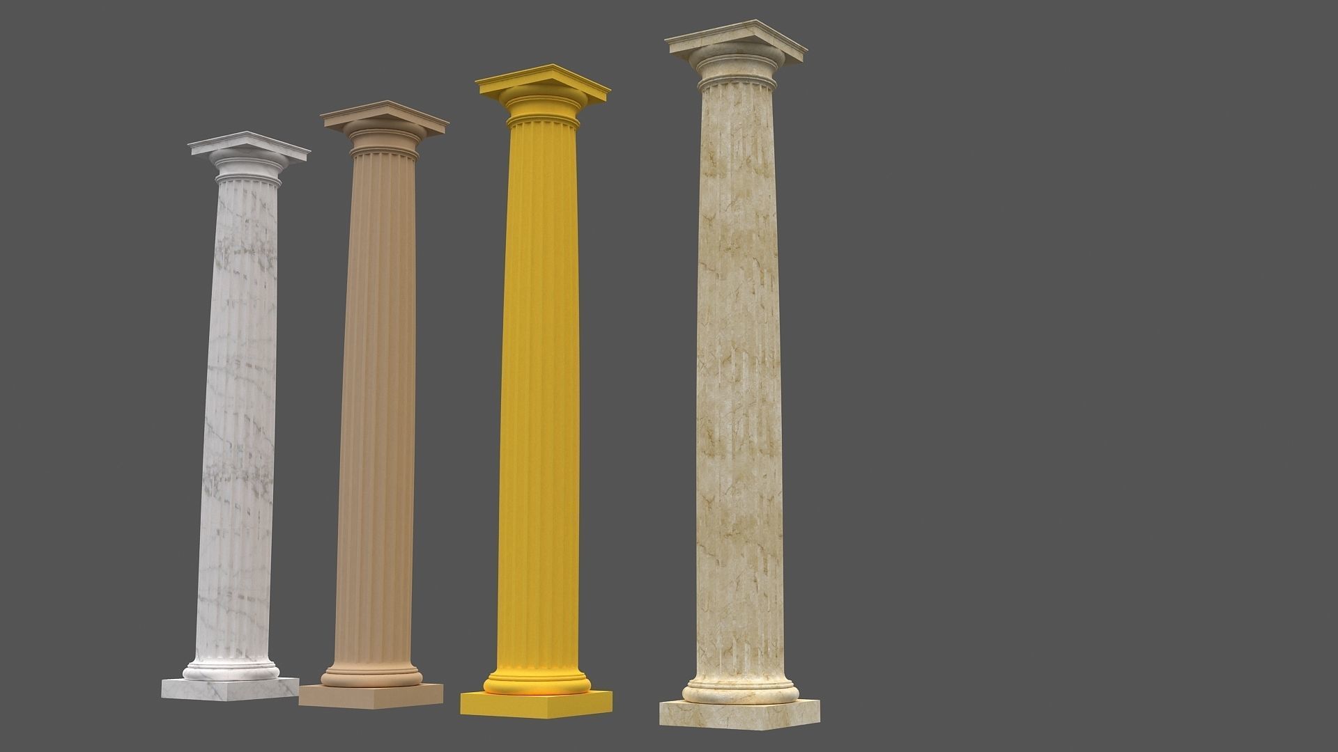 Corinthian Column 3d Model 06 3D model_7