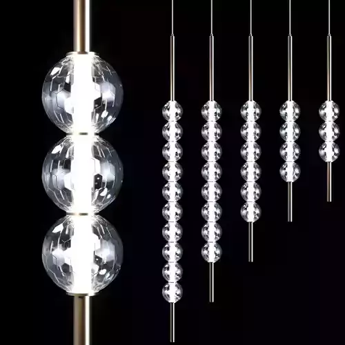 Hanging ceiling lamp JILLIAN Lampatron 3D model