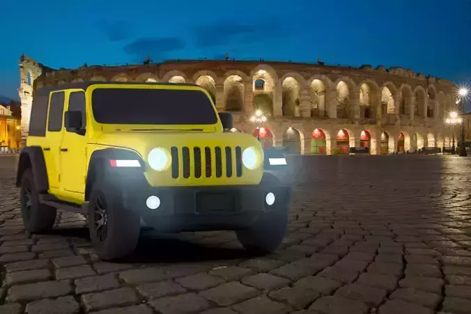 CAD model of JL JEEP WRANGLER 2018
