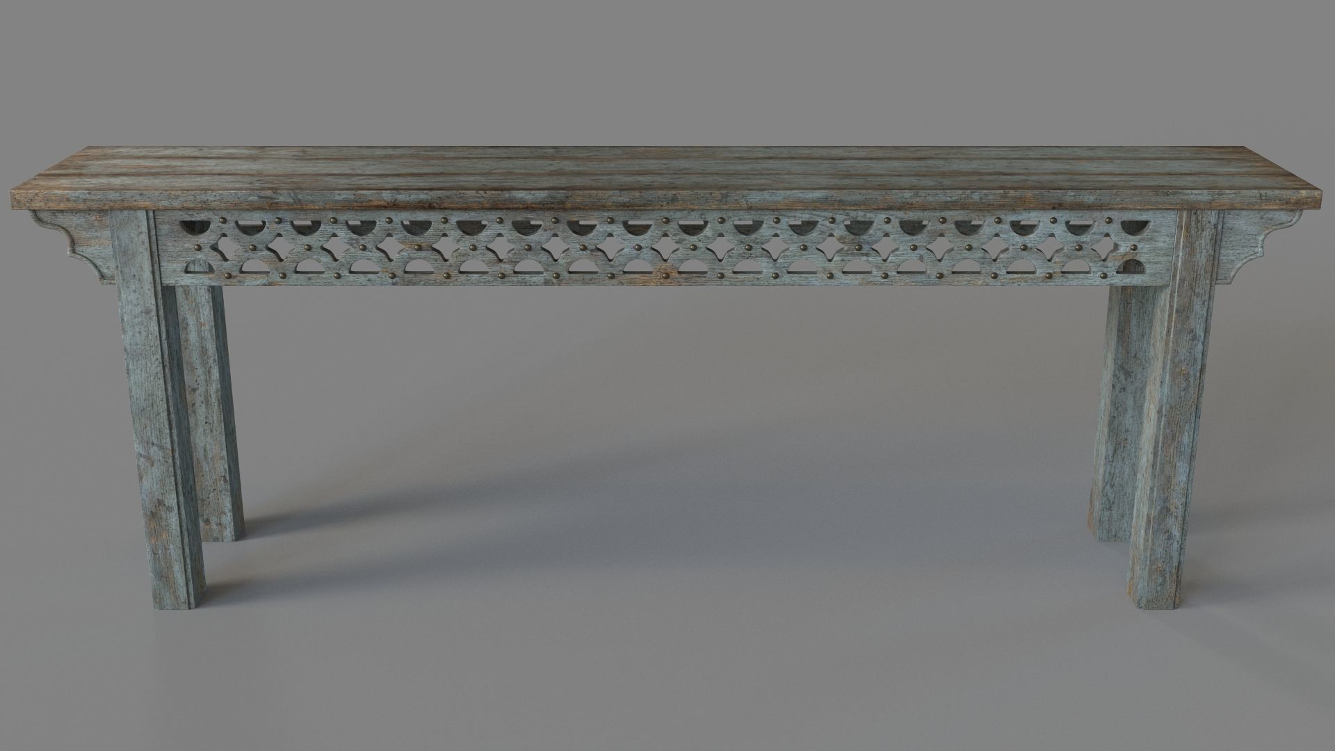 Living Room La Grange Burnham Console 3D model_1