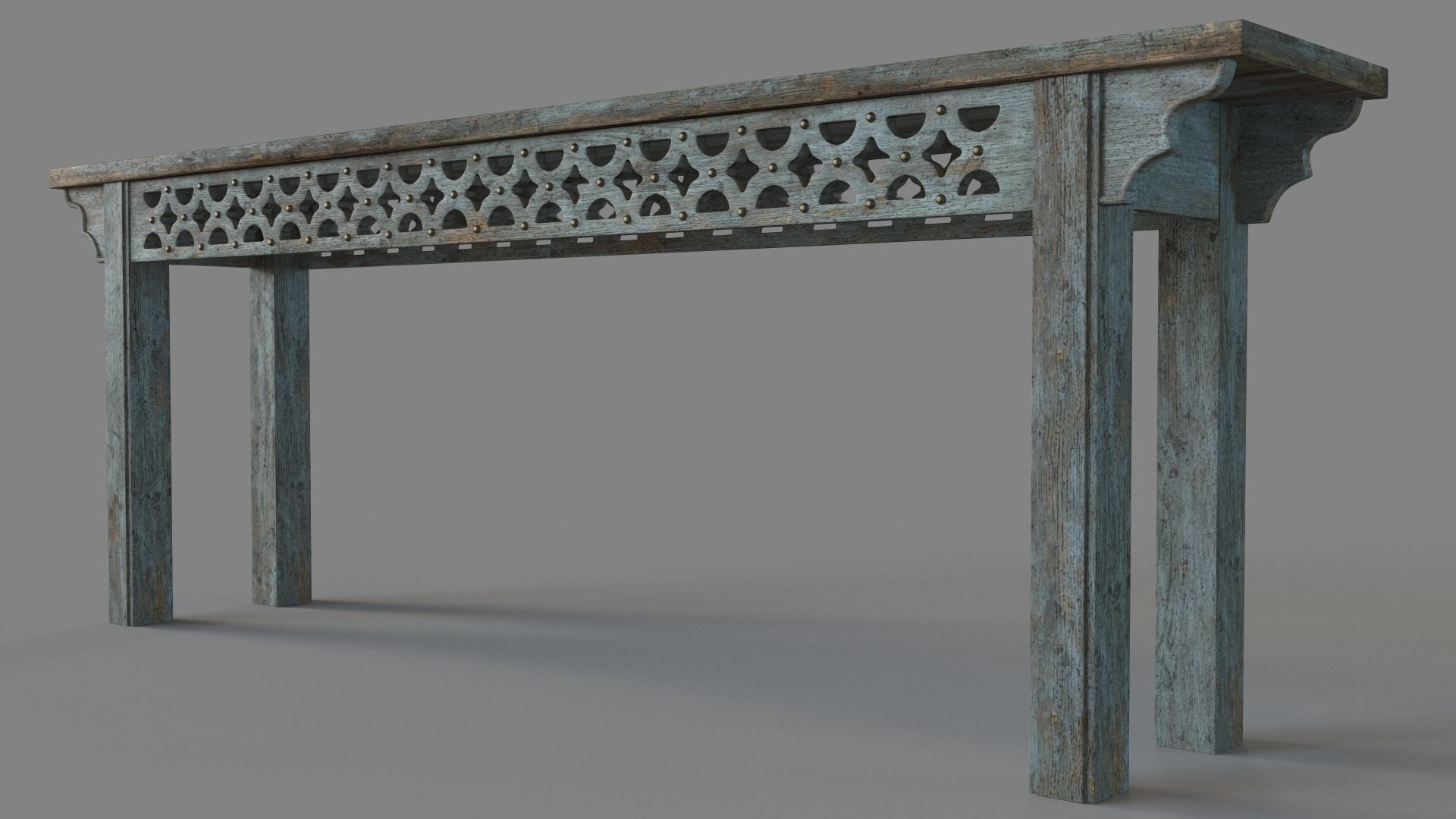 Living Room La Grange Burnham Console 3D model_4