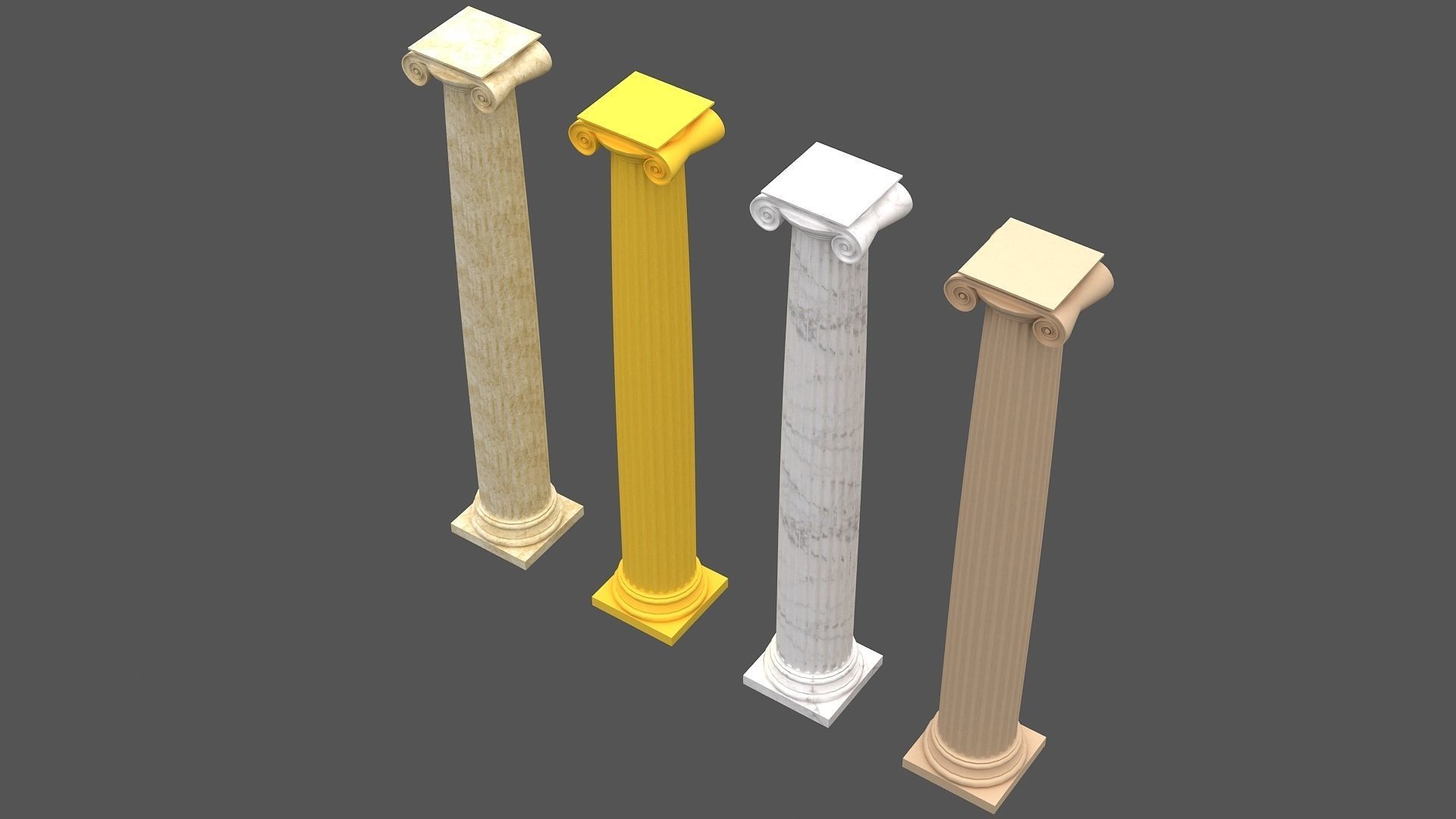 Corinthian Column 3d model 07 3D model_1