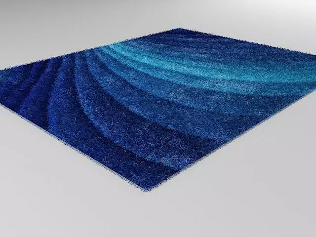 Shag rug 3D model_0