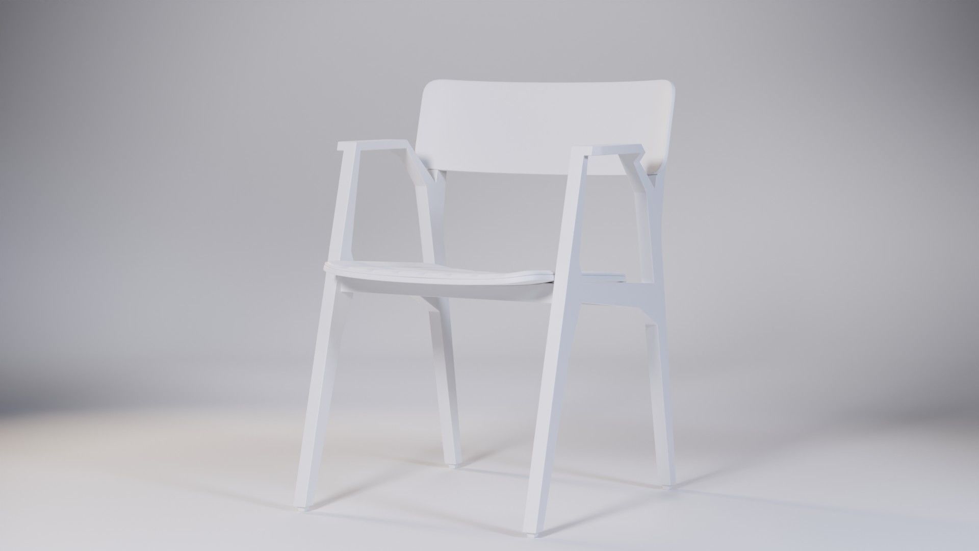 Maui Chair Integral 55x56x77 Low-poly 3D model_3