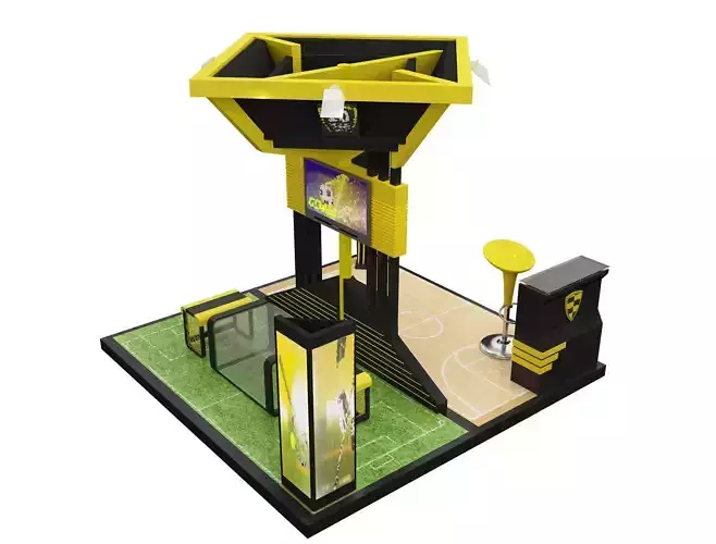 Booth Exhibition Stand a616c 3D model