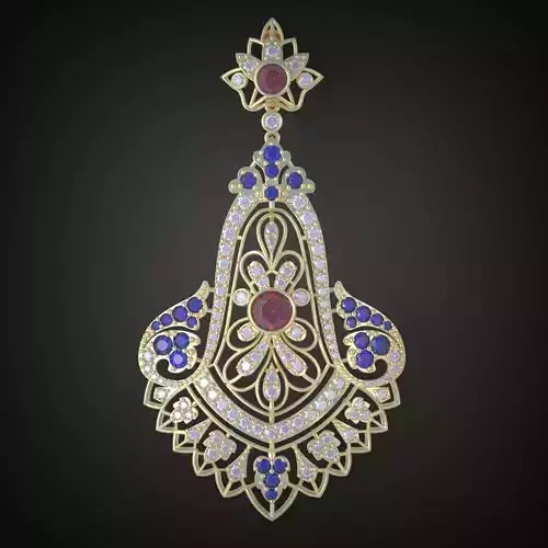 Pendant 3D model 0095 printable model6